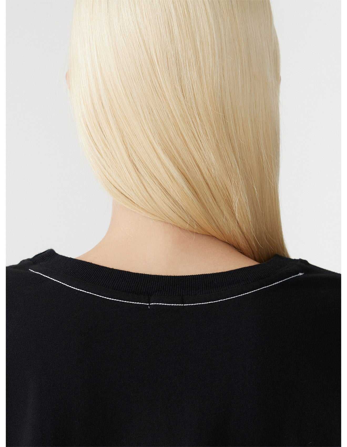 Bassike Boxy Pocket Short Sleeve Tshirt Black