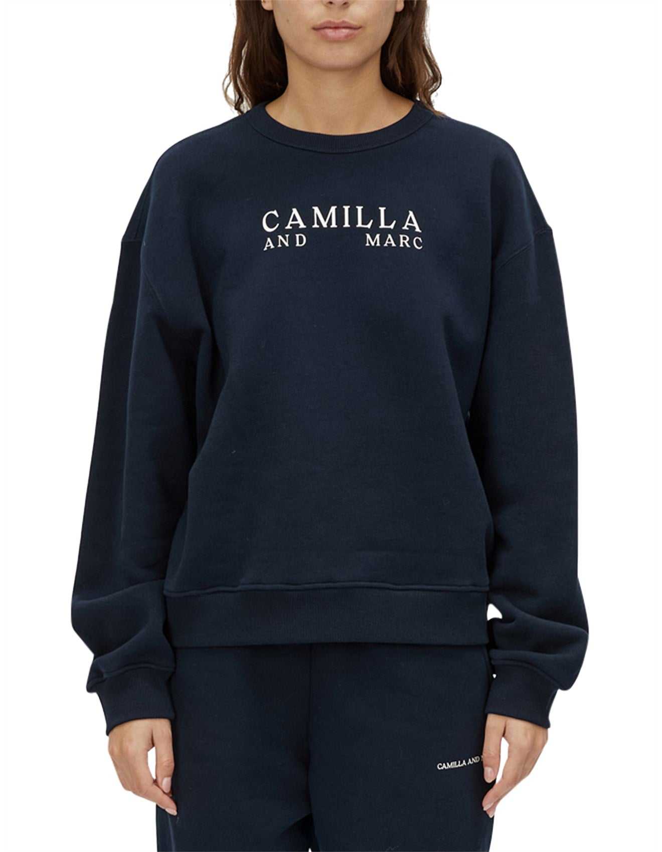 Camilla and Marc Era Graphic Sweater Navy White