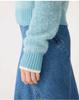 Bassike Wool Alpaca Contrast Knit Pale Blue