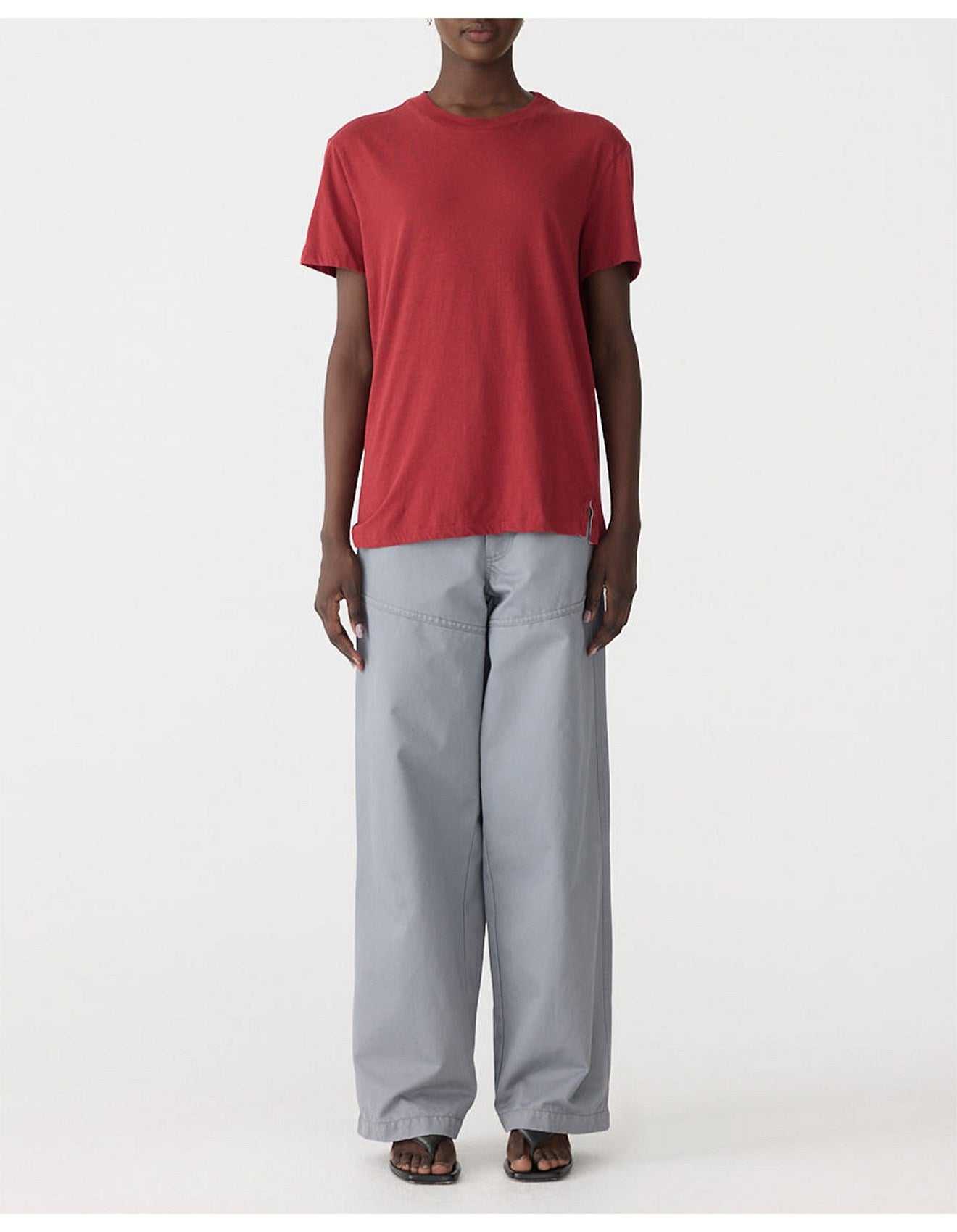 Bassike Classic T Shirt Deep Red
