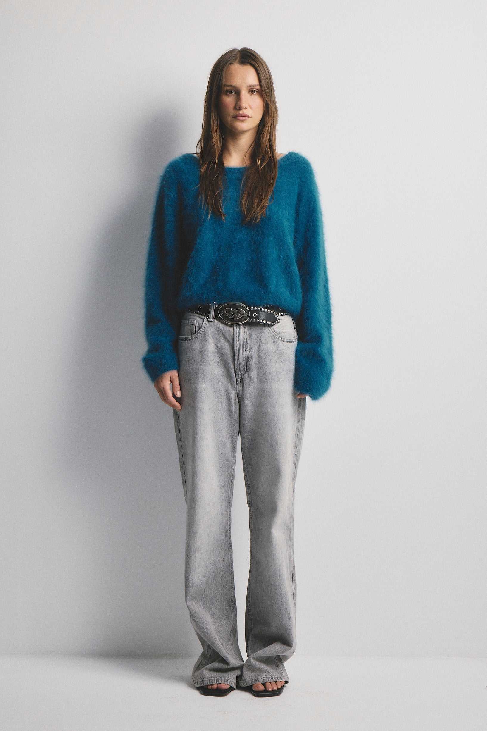 World Of Nomads Stella Cashmere Boat Neck Knit Ocean