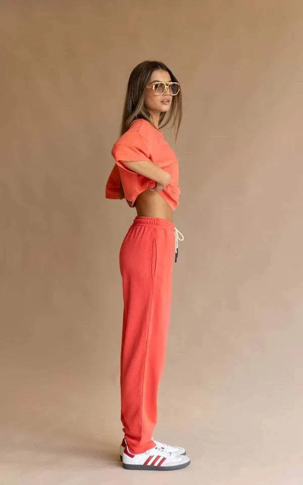 Araminta James Zip Ham Trackpant Coral