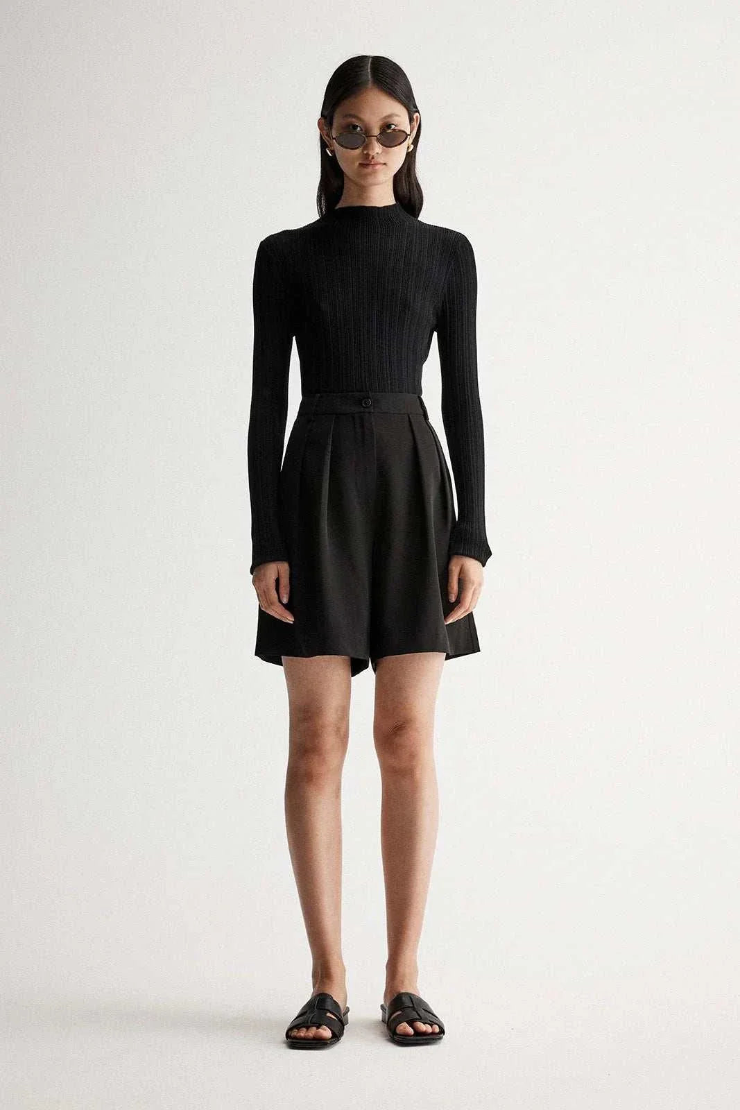 Elka Collective Luella Knit Top Black