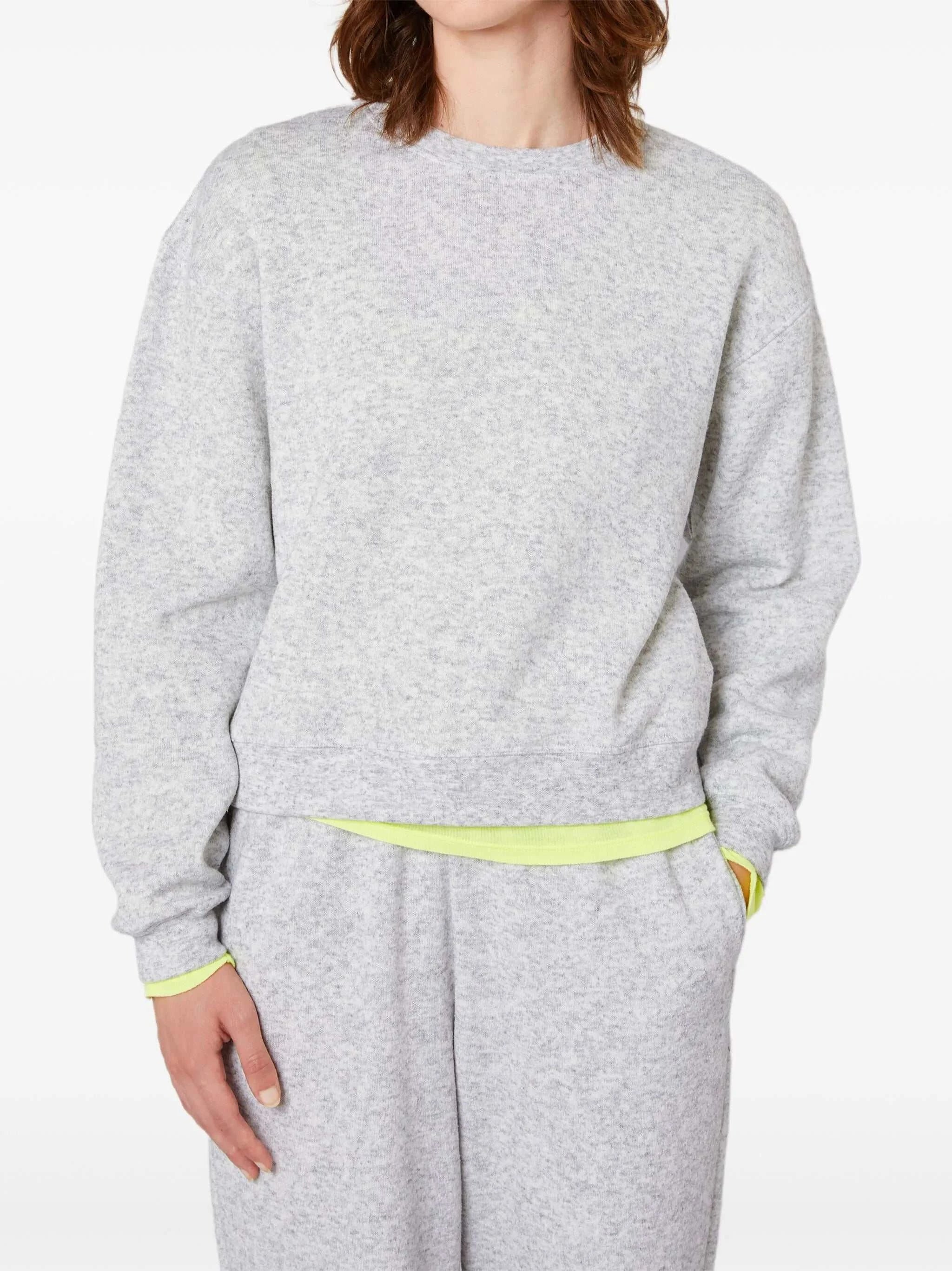 American Vintage Sweater Evona Light Grey Melange