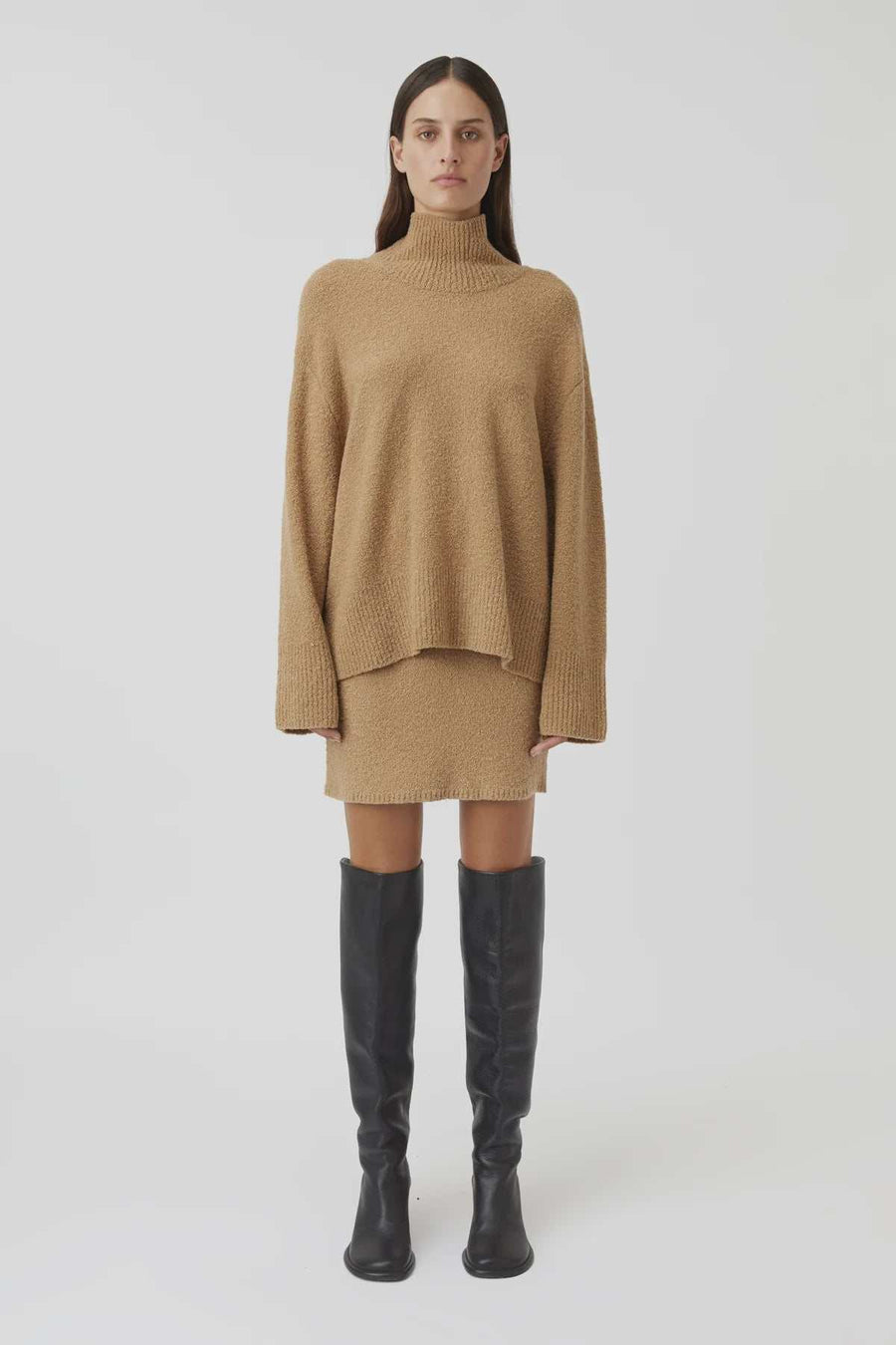 Camilla and Marc Lenora Turtleneck Tan