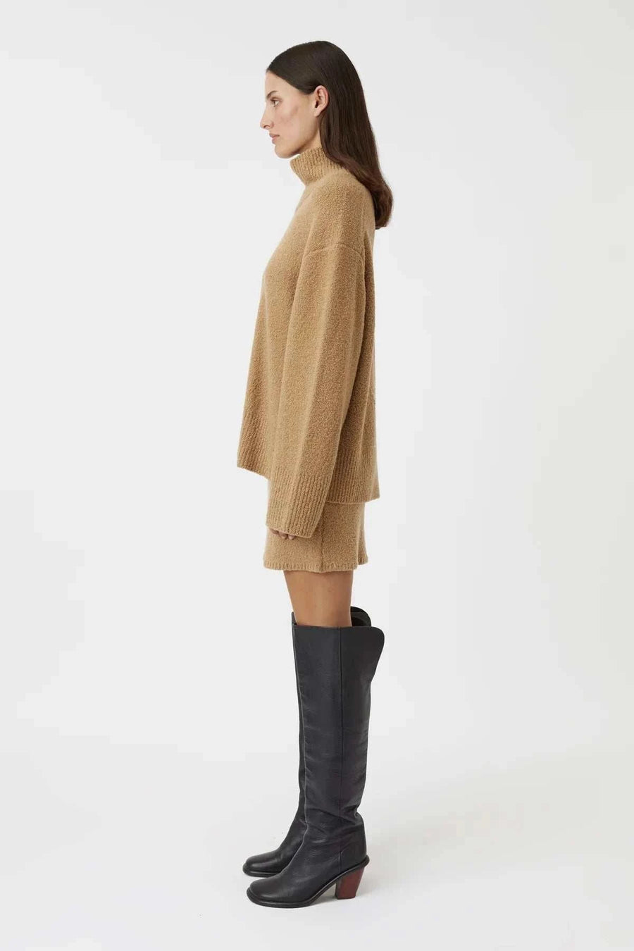 Camilla and Marc Lenora Turtleneck Tan