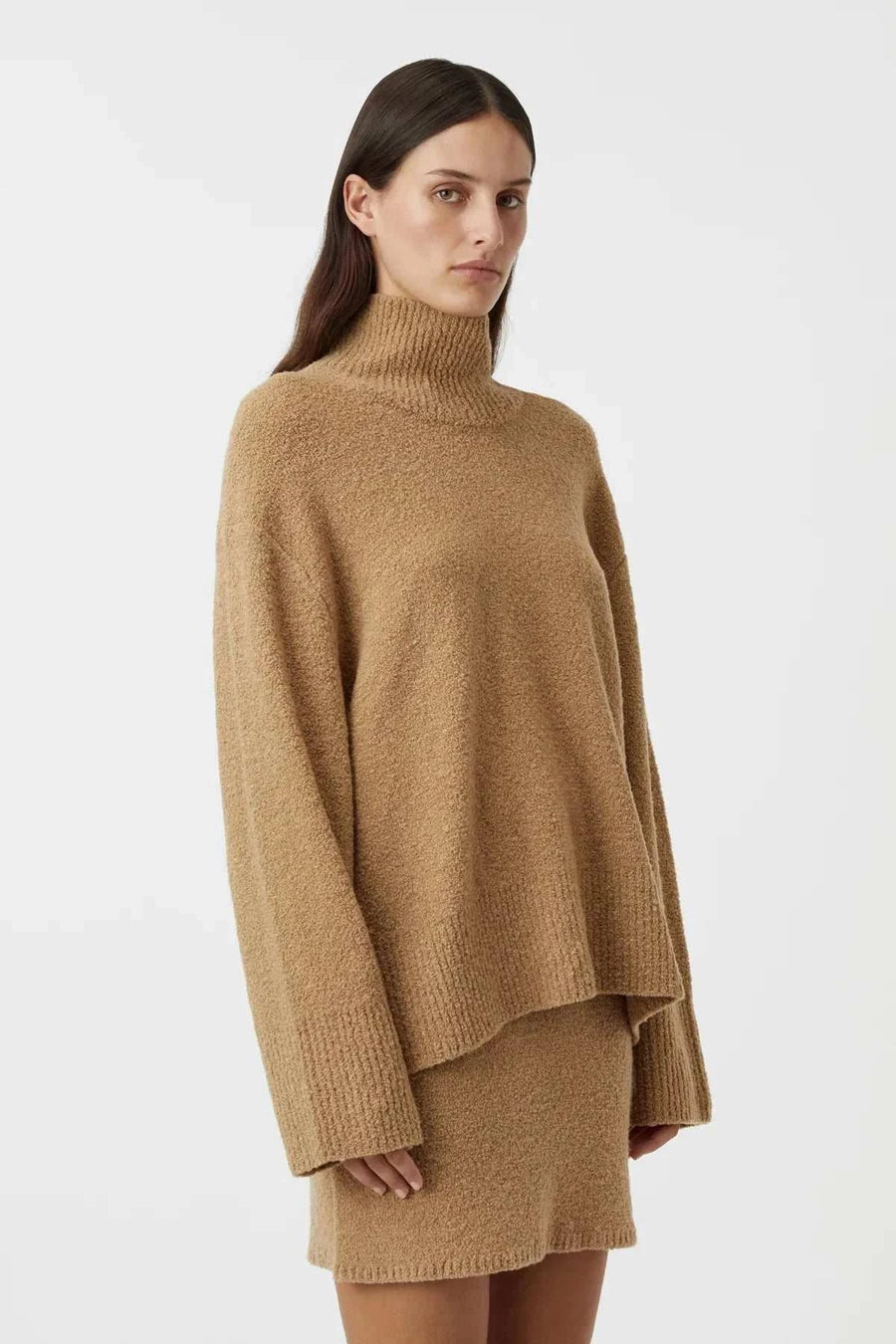 Camilla and Marc Lenora Turtleneck Tan