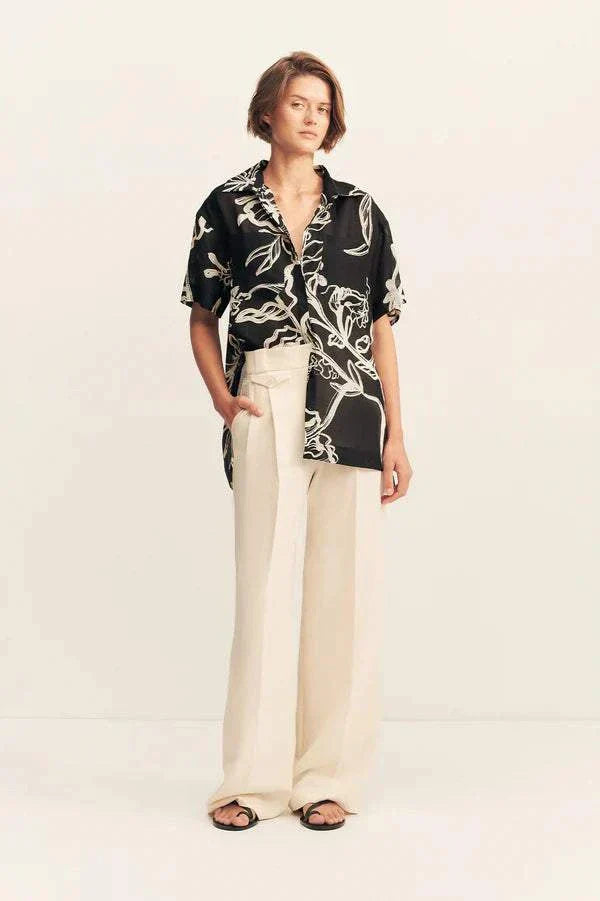 Shona Joy lila Short Sleeve Shirt Shadow Bloom