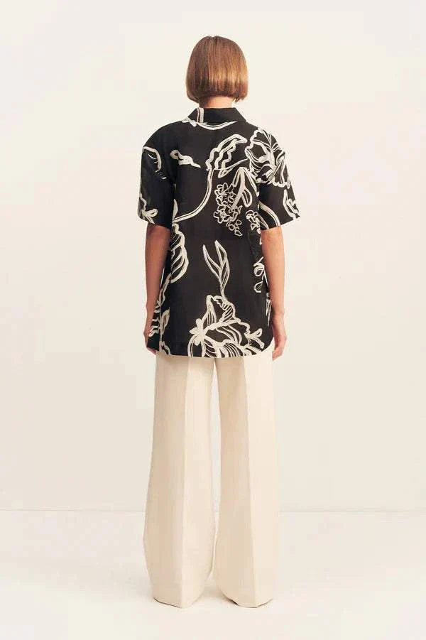 Shona Joy lila Short Sleeve Shirt Shadow Bloom
