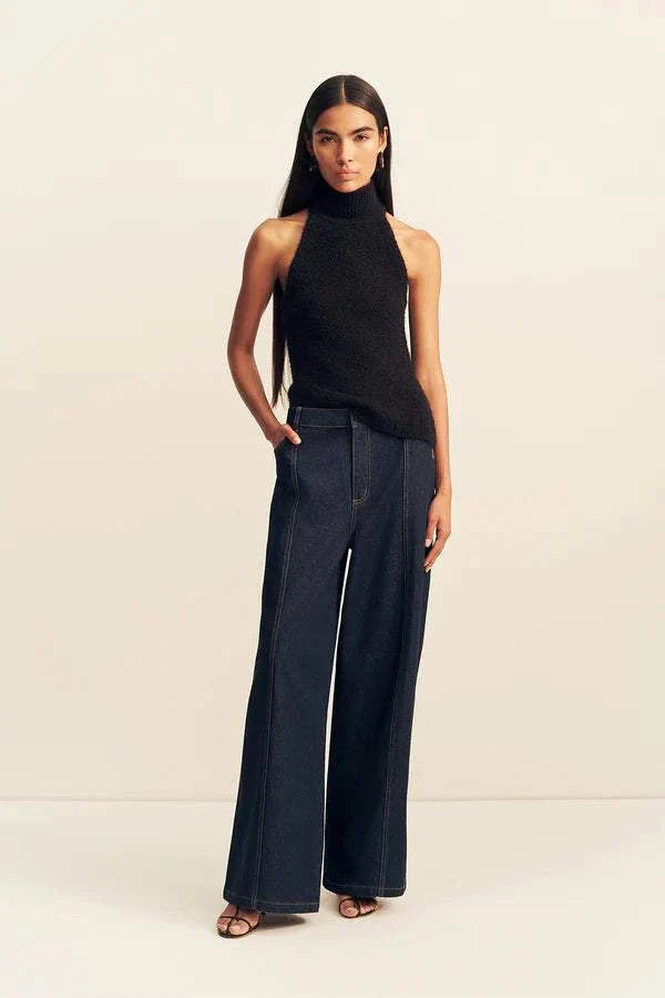 Shona Joy Korine Racer Back Top Black