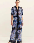 Shona Joy Sabine Drawstring Pant Bluewing Mosaic