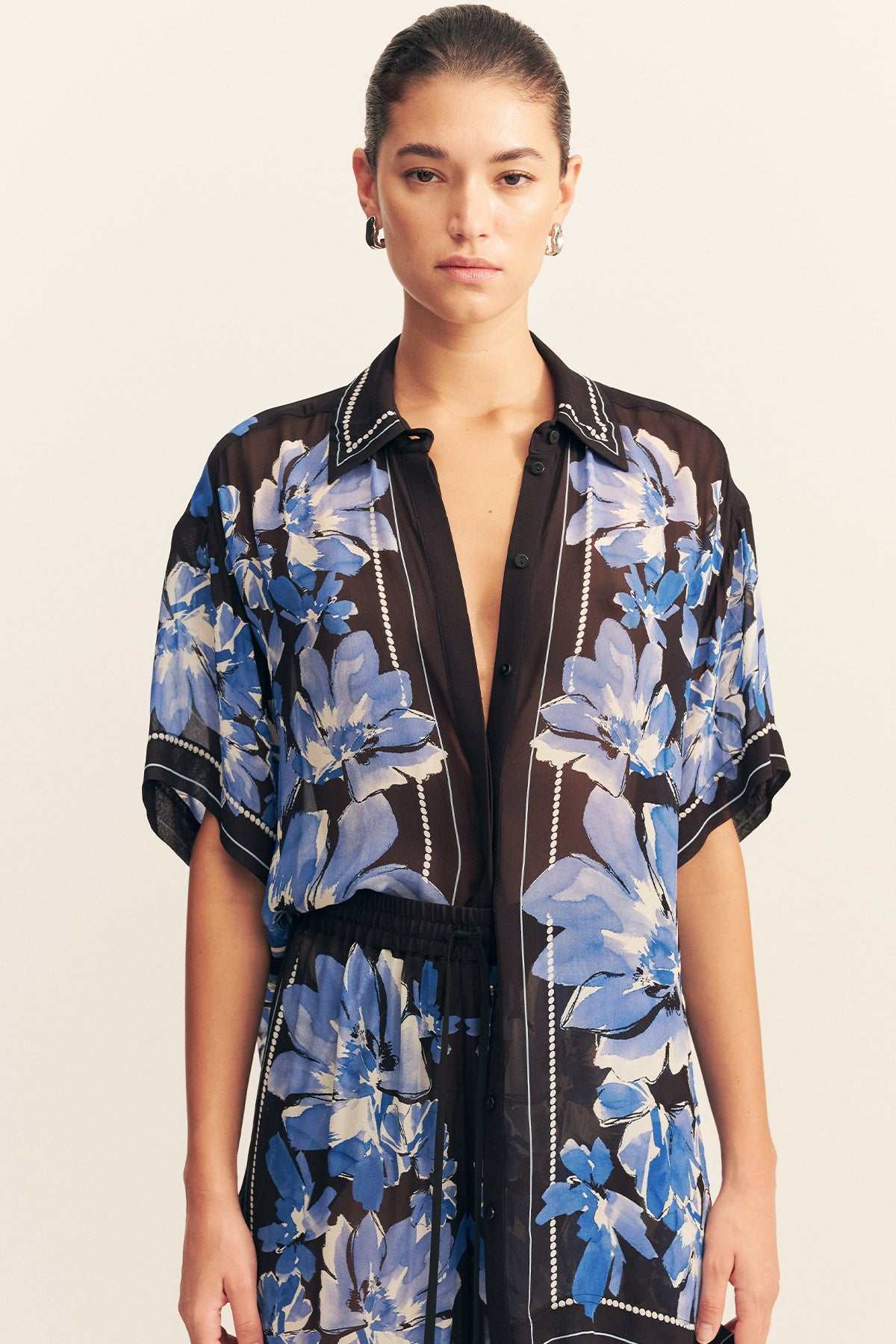 Shona Joy Sabine Shirt Bluewing Mosaic