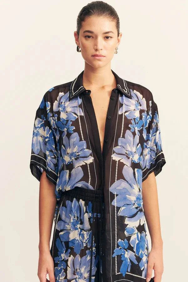 Shona Joy Sabine Shirt Bluewing Mosaic