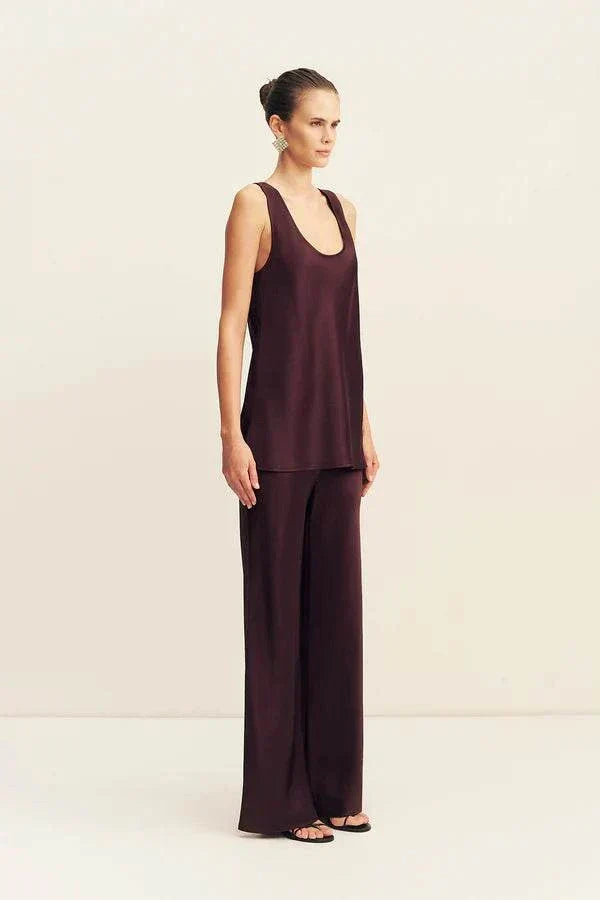 Shona Joy Savanna Bias Cut Pant Plum