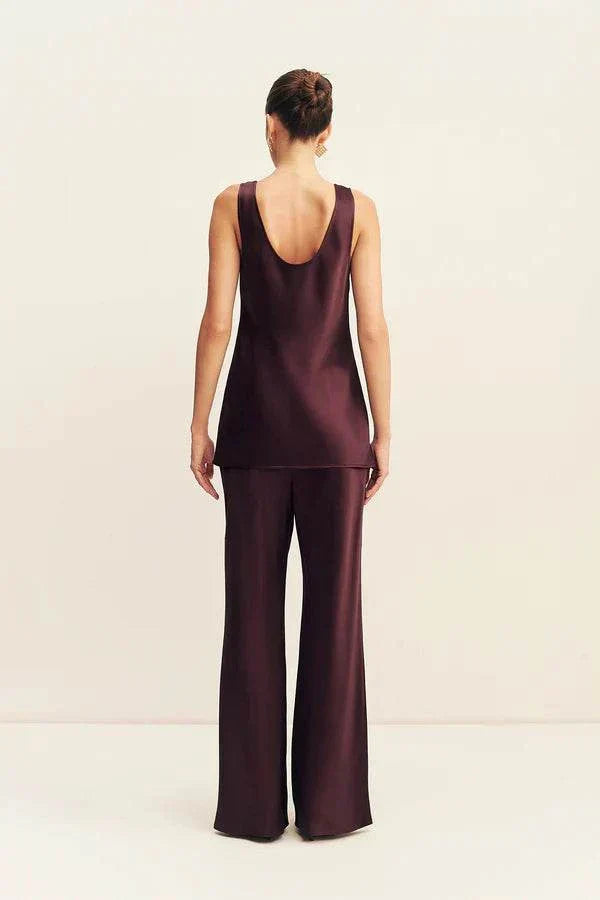 Shona Joy Savanna Bias Cut Pant Plum