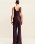 Shona Joy Savanna Scoop Neck Top Plum