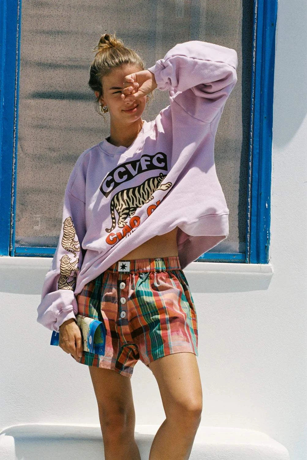 Ciao Ciao Vacation Binnie Check Boxer Shorts