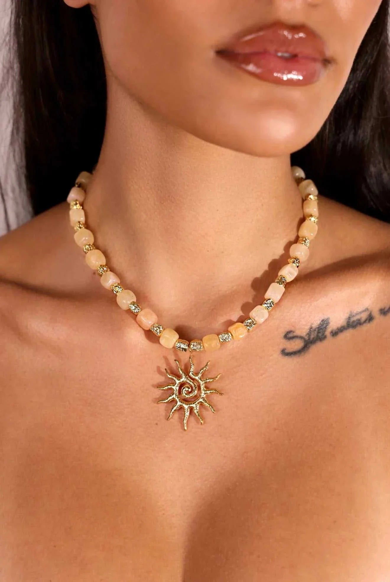 Indigo and Wolfe Aluna Necklace