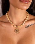 Indigo and Wolfe Aluna Necklace
