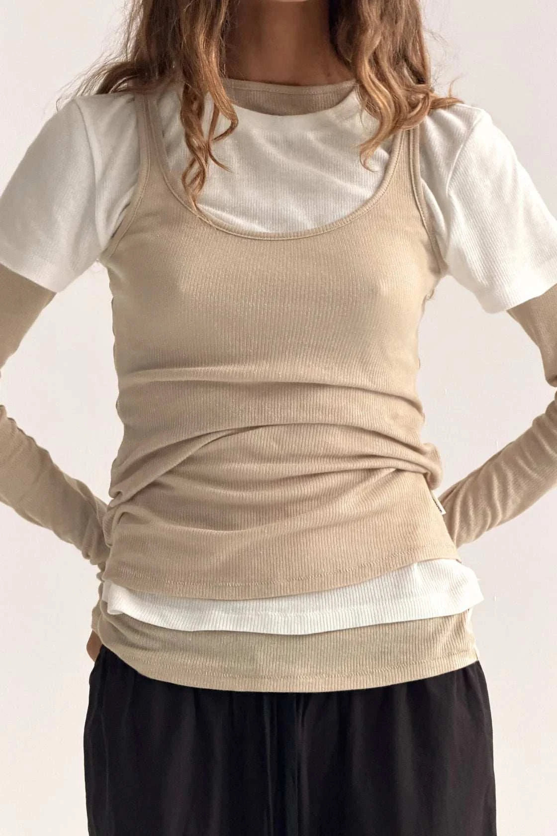 Zulu and Zephyr Rib Hemp Jersey Tank Husk