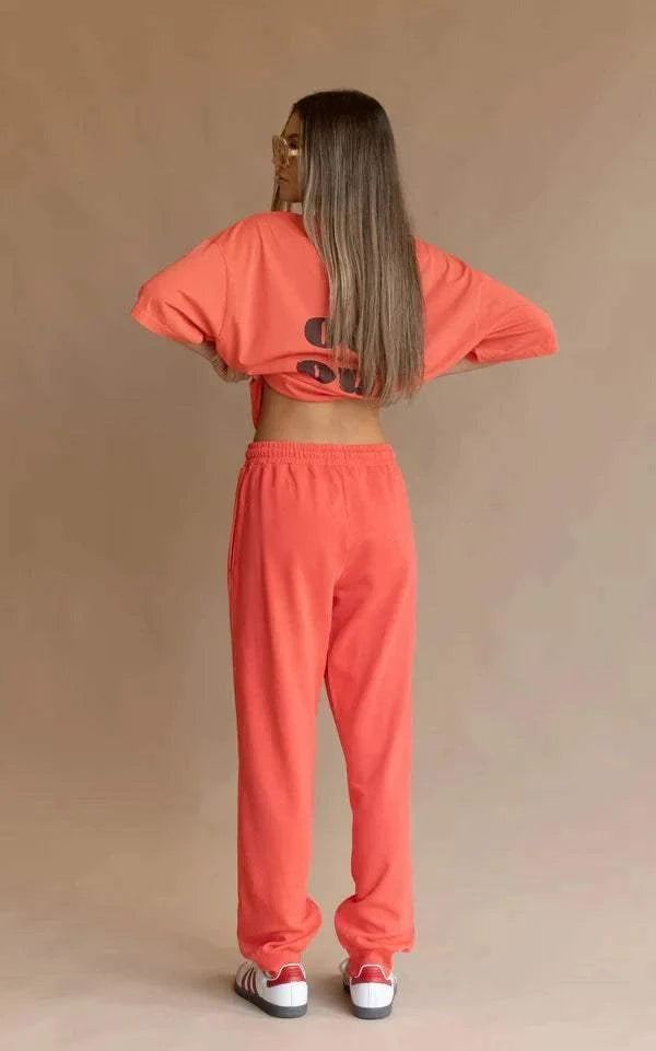Araminta James Zip Ham Trackpant Coral