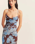 Shona Joy Lace Back Maxi Dress Arcadian Floral