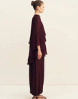 Shona Joy Amina Asymmetrical Tiered Top Wine Tasting