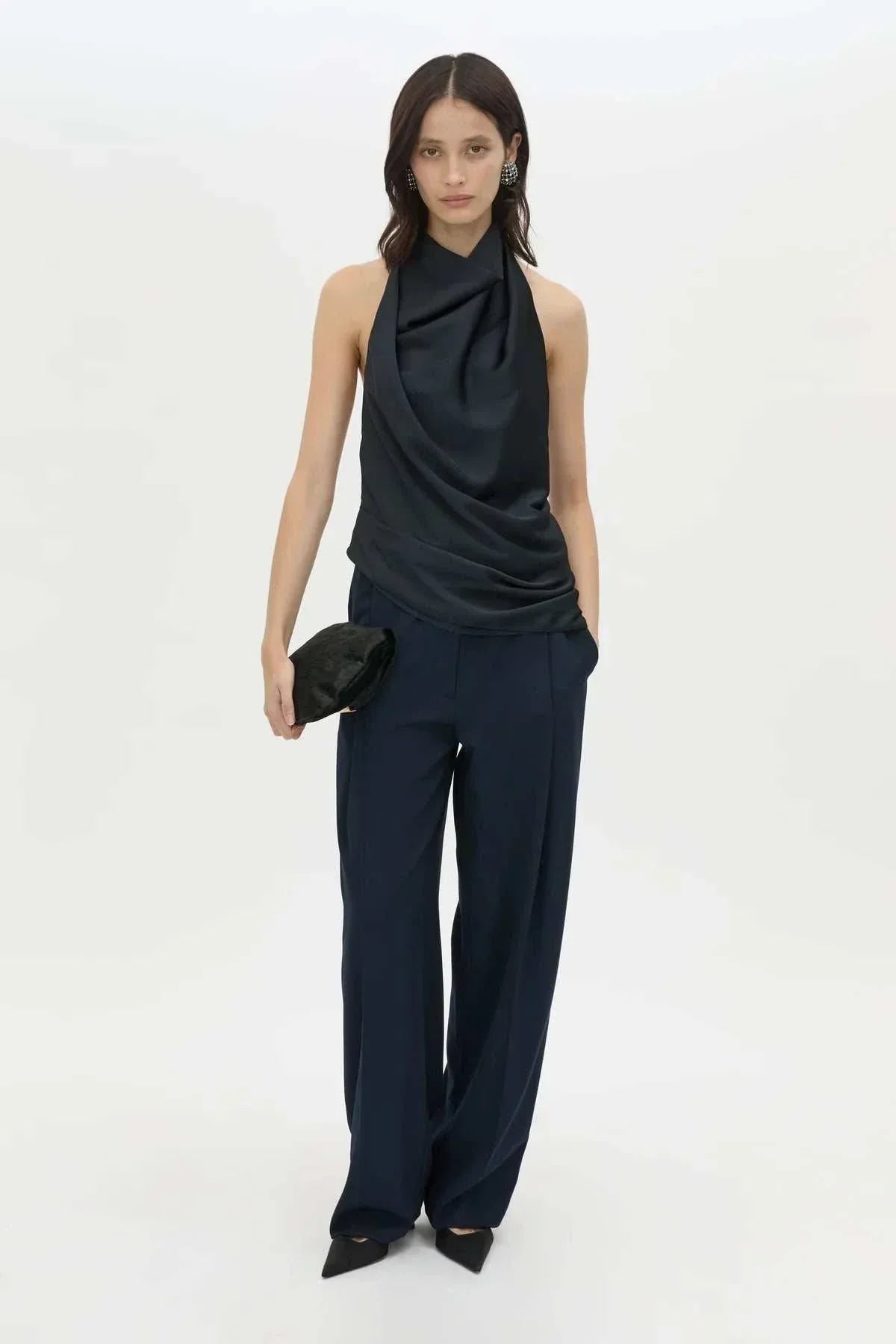 Camilla and Marc Elowyn Halter Top Black