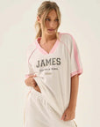 Araminta James James College Waffle Tee Snow