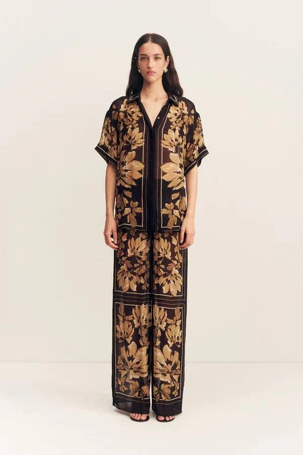 Shona Joy Bleeker Short Sleeve Shirt Brushed Floral