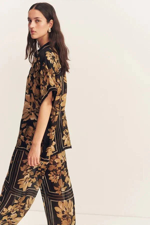 Shona Joy Bleeker Short Sleeve Shirt Brushed Floral