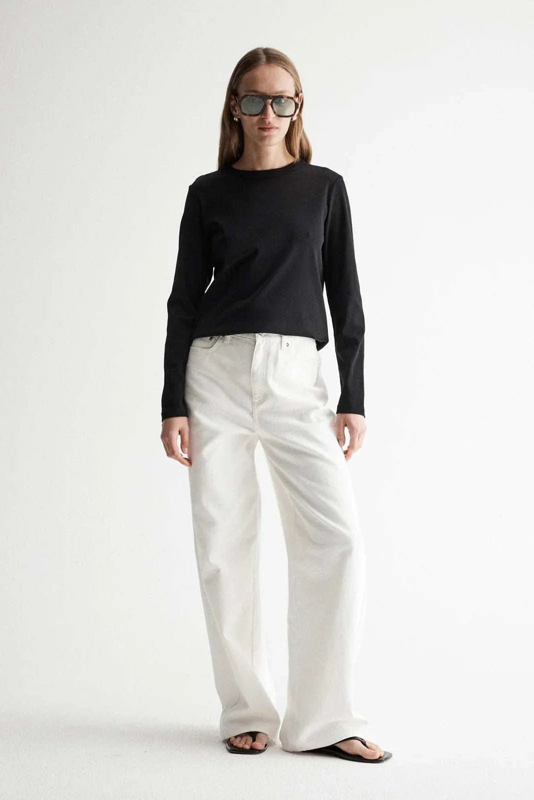 Elka Collective Zoe Long Sleeve Tee Black