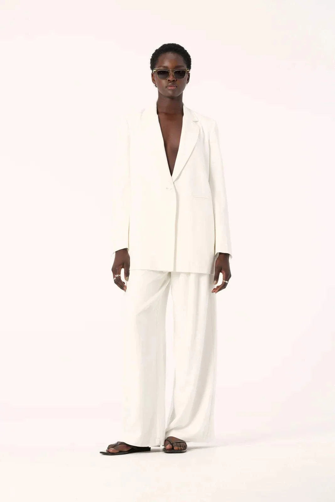 Elka Collective Marbella Blazer White