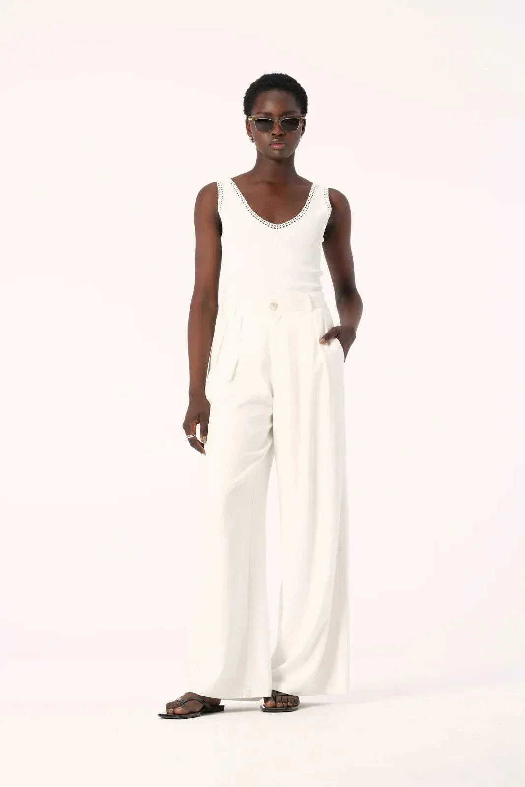 Elka Collective Marbella Pant White
