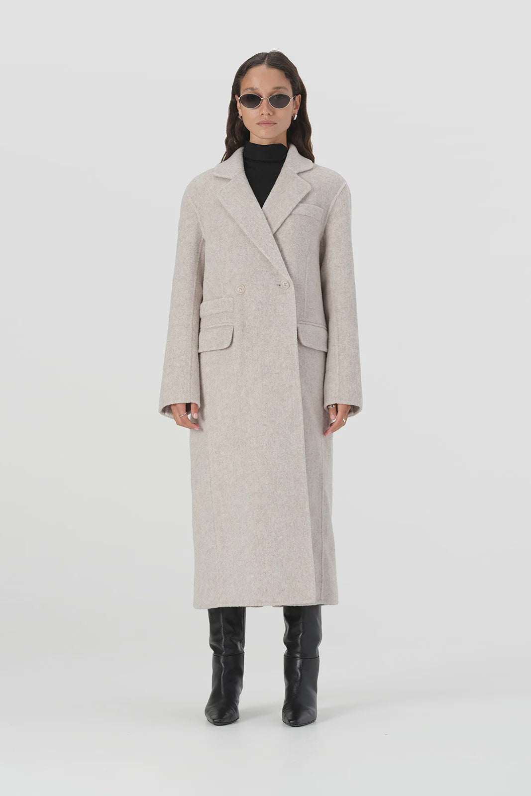 Elka Collective Laurence Coat Ivory Marle