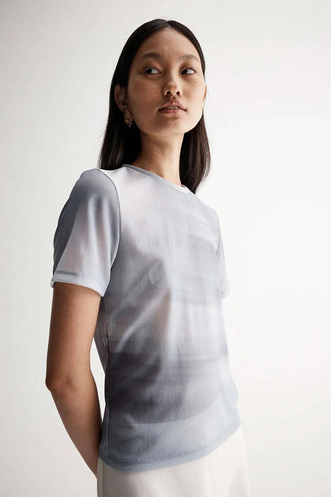 Elka Collective Odessa Mesh Tee Seamist Print