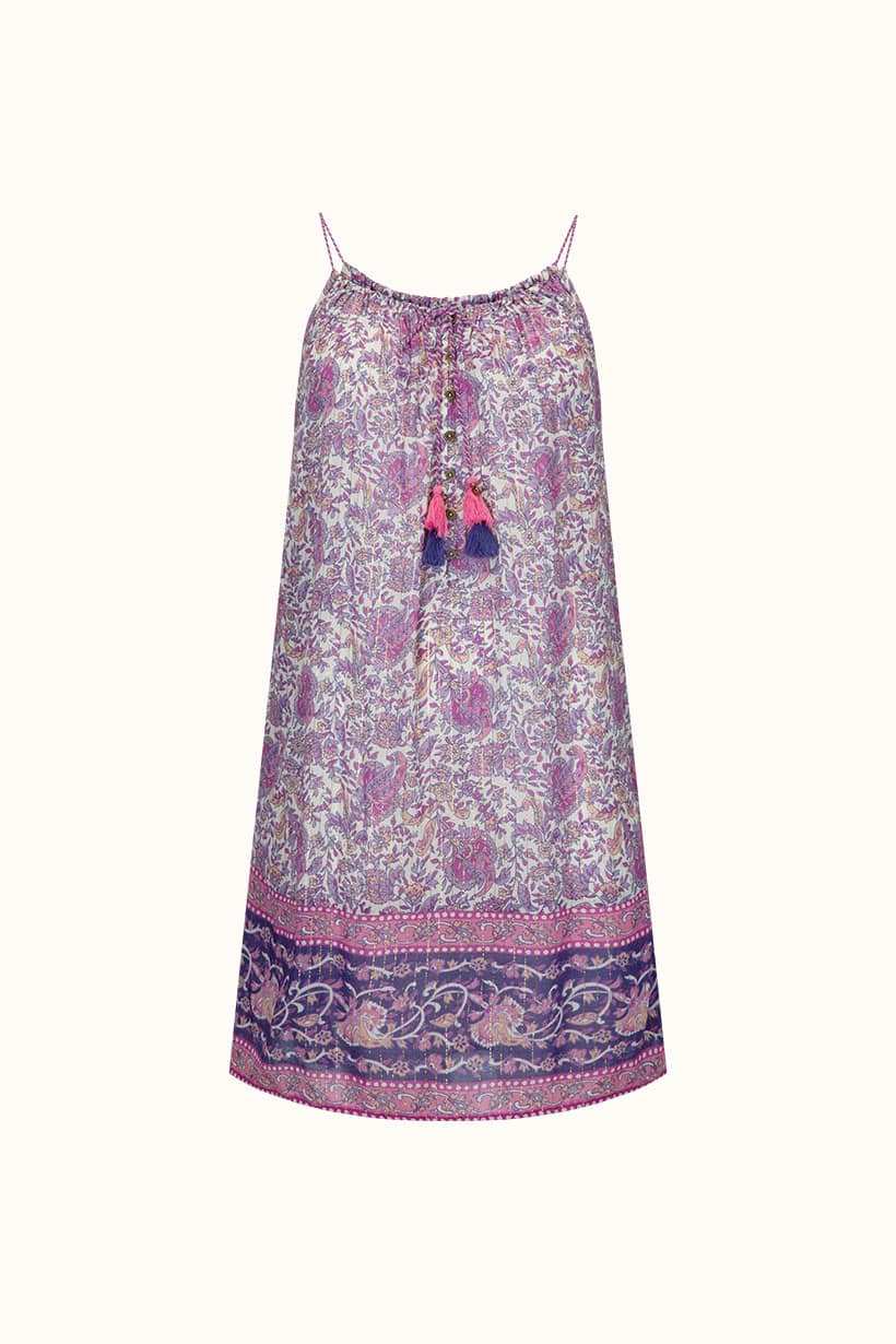 Spell Little Bird Strappy Mini Dress Berry