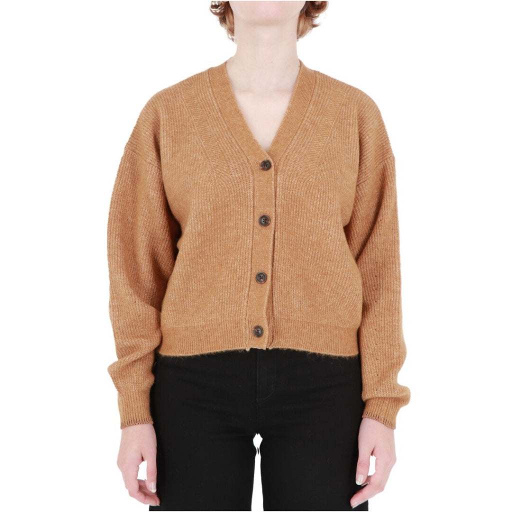 Scotch and Soda Fuzzy Relaxed Cardigan Tobacco