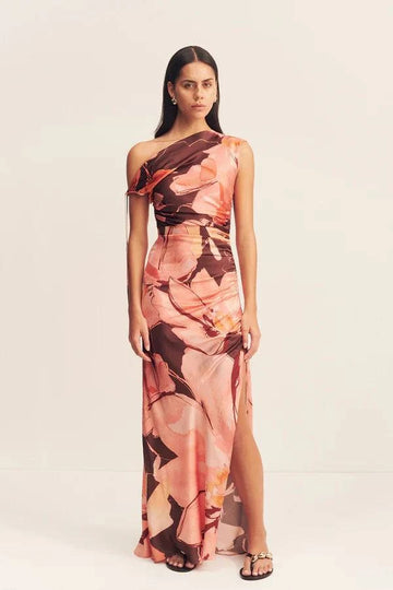Shona Joy Emerson Gathered Maxi Dress Palermo Floral