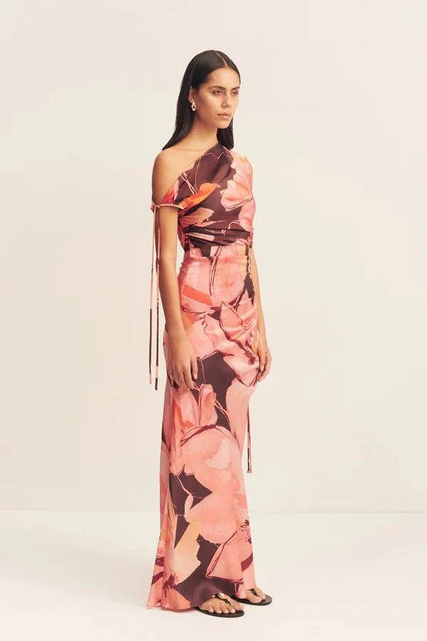 Shona Joy Emerson Gathered Maxi Dress Palermo Floral