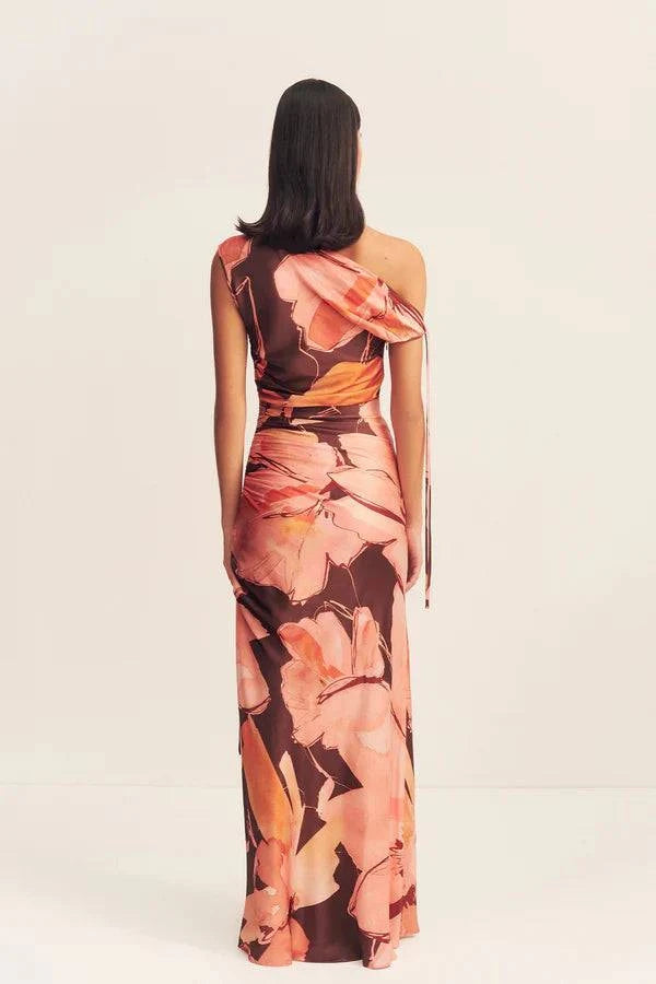 Shona Joy Emerson Gathered Maxi Dress Palermo Floral
