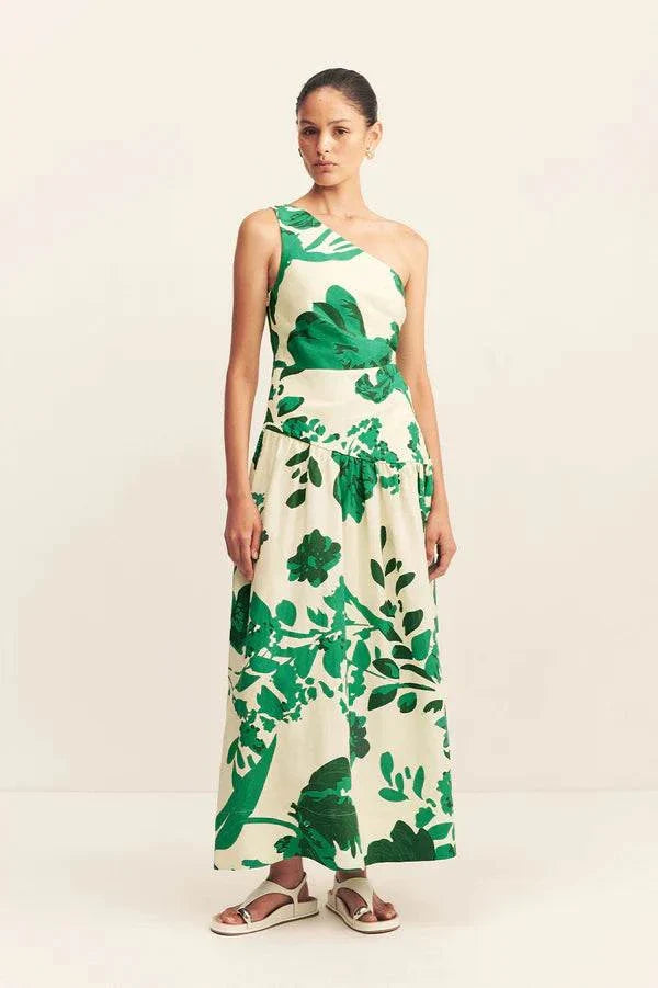 Shona Joy Joni One Shoulder Maxi Dress Cedar Blossom