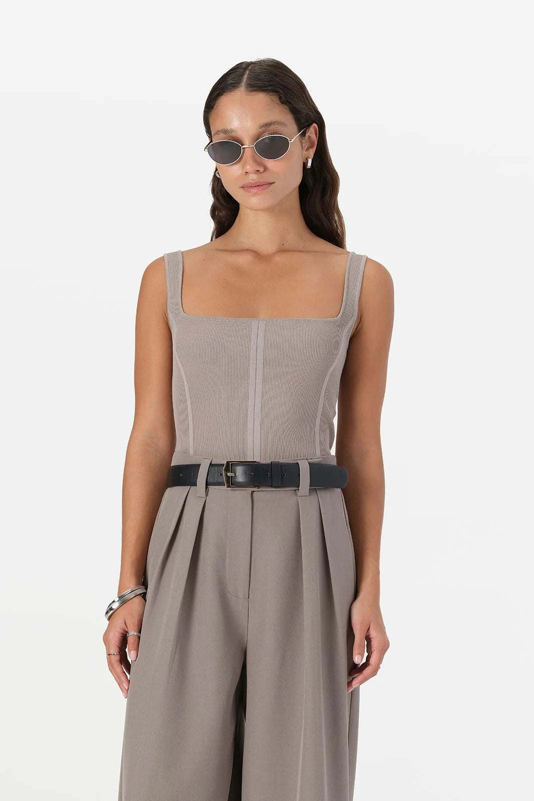 Elka Collective Kelsey Knit Top Stone