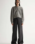 Elka Collective Abigail Knit Cardigan Grey Marle