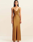 Shona Joy Simona Lace Slip Maxi Dress Medallion