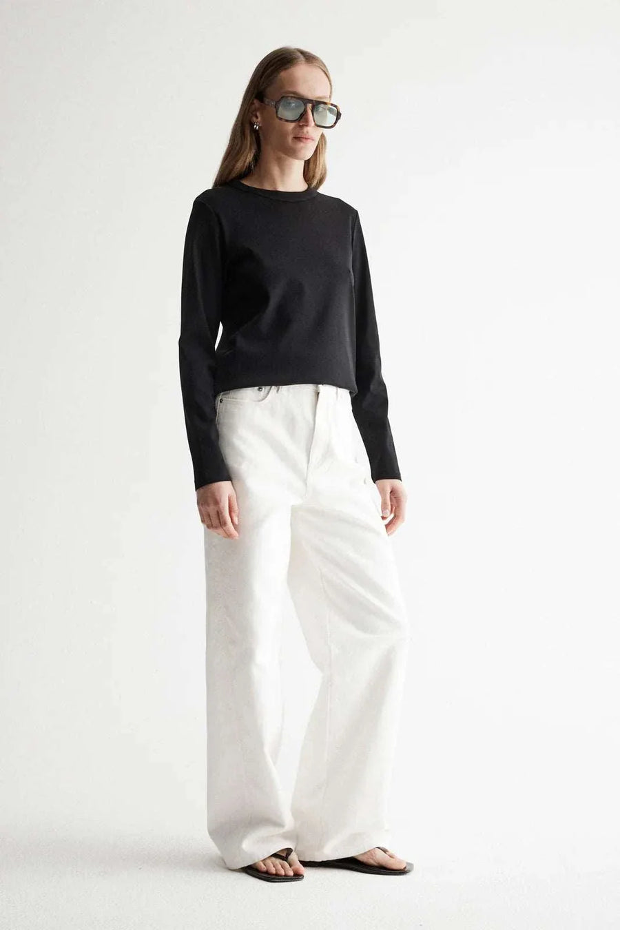 Elka Collective Zoe Long Sleeve Tee Black