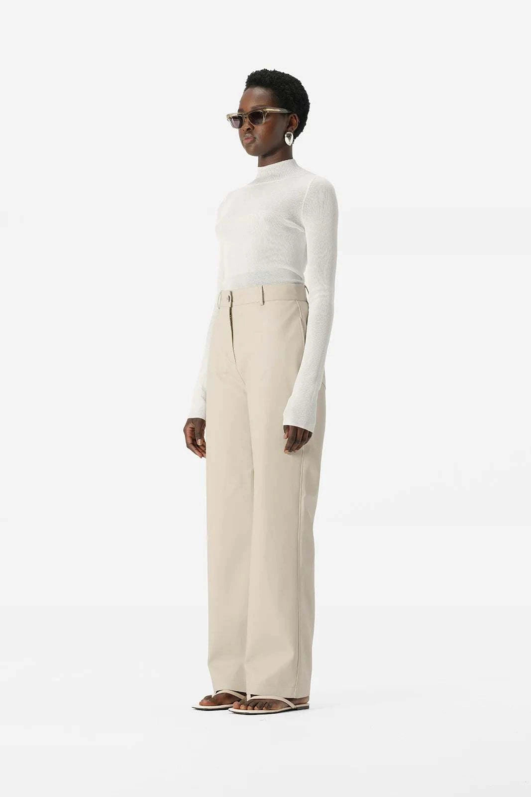 Elka Collective Cotti Knit Top White