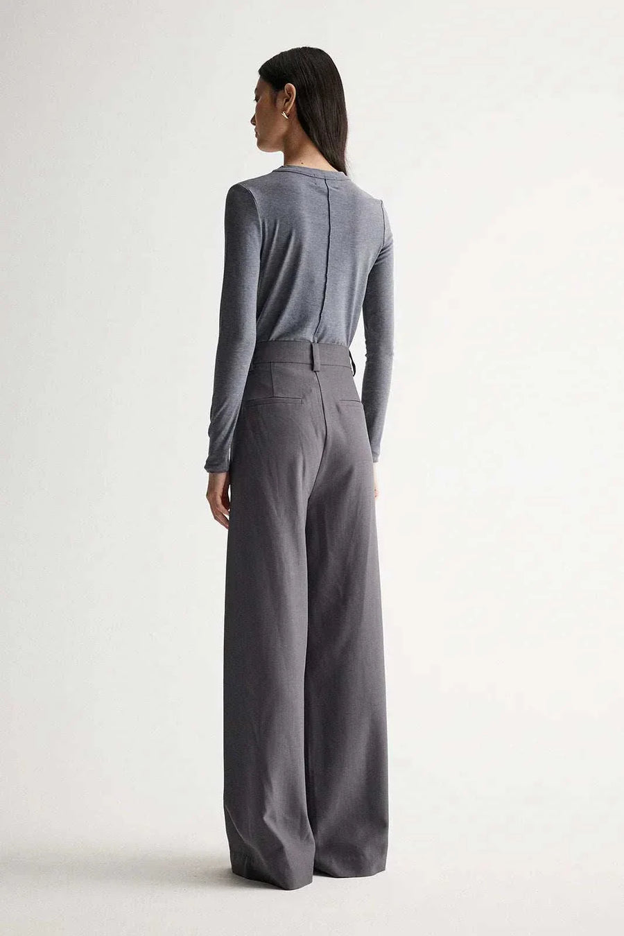 Elka Collective Elise Top Charcoal Marle