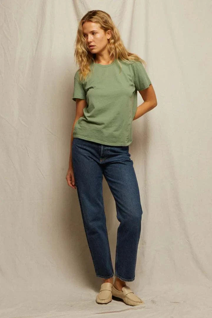 Perfectwhitetee Harley Short Sleeve Crew Neck Aloe