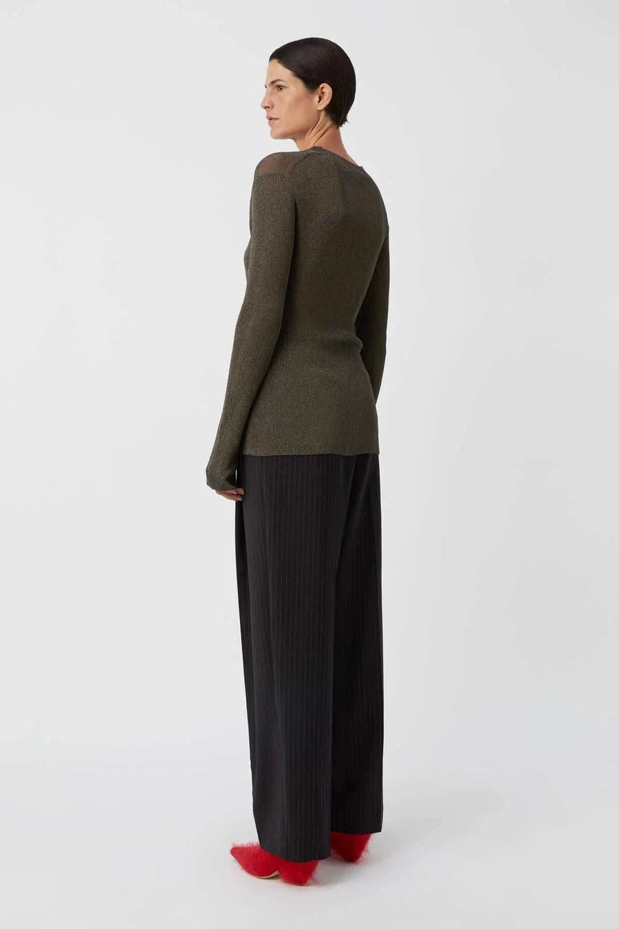 Camilla and Marc Neveah Long Sleeved Top Gunmetal